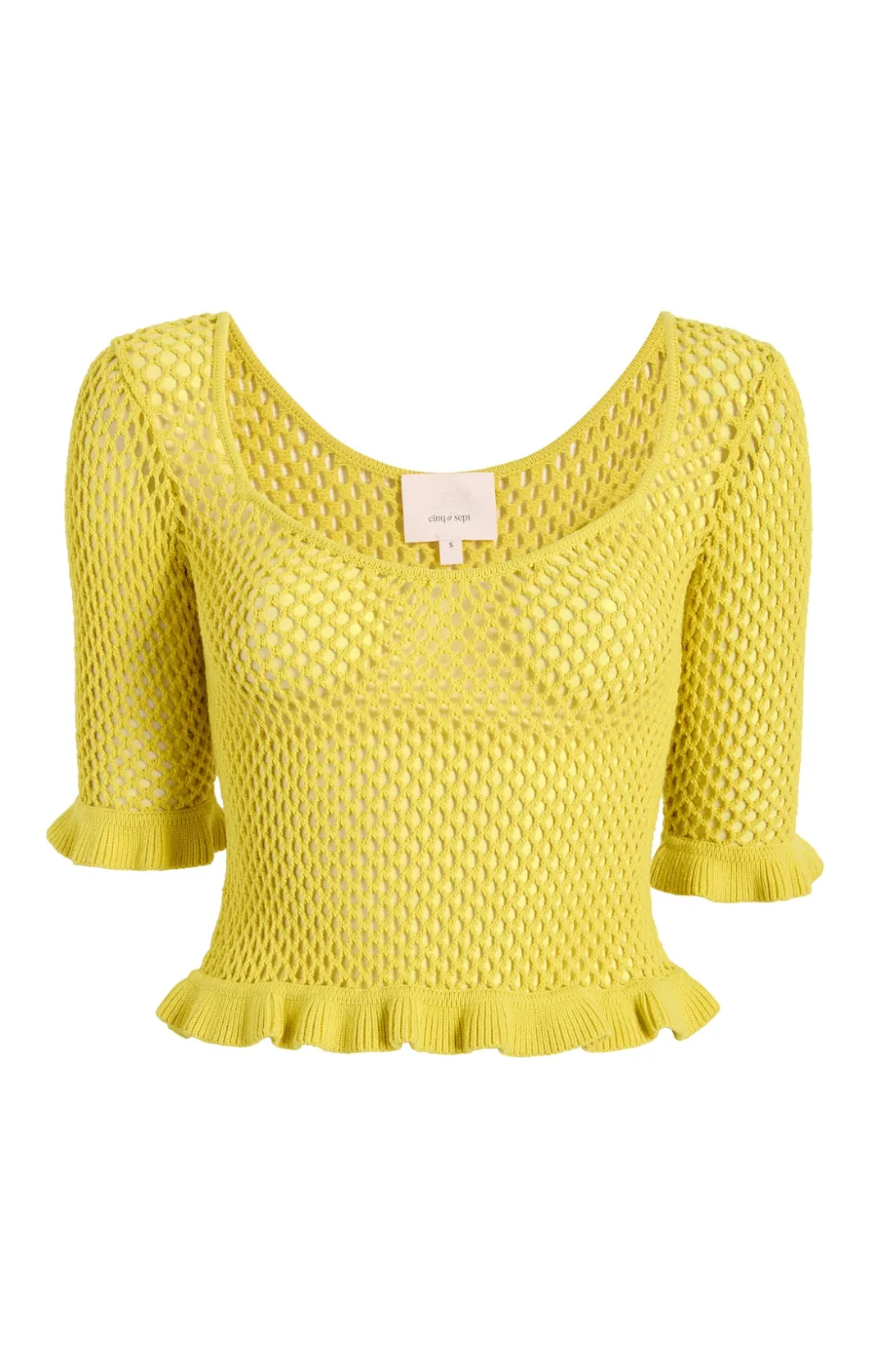 Long Sleeve Tops | Sweaters & Knits<Cinq à Sept Kerry Knit Top Pomelo