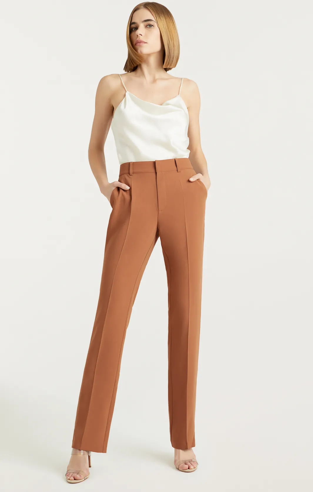 Pants<Cinq à Sept Kerry Pant Cinnamon