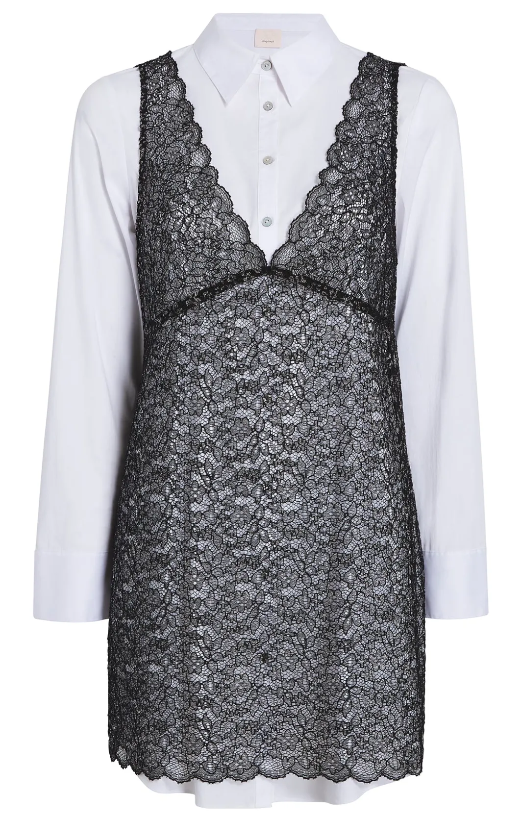 Mini<Cinq à Sept Lace Catilina Dress Black/White