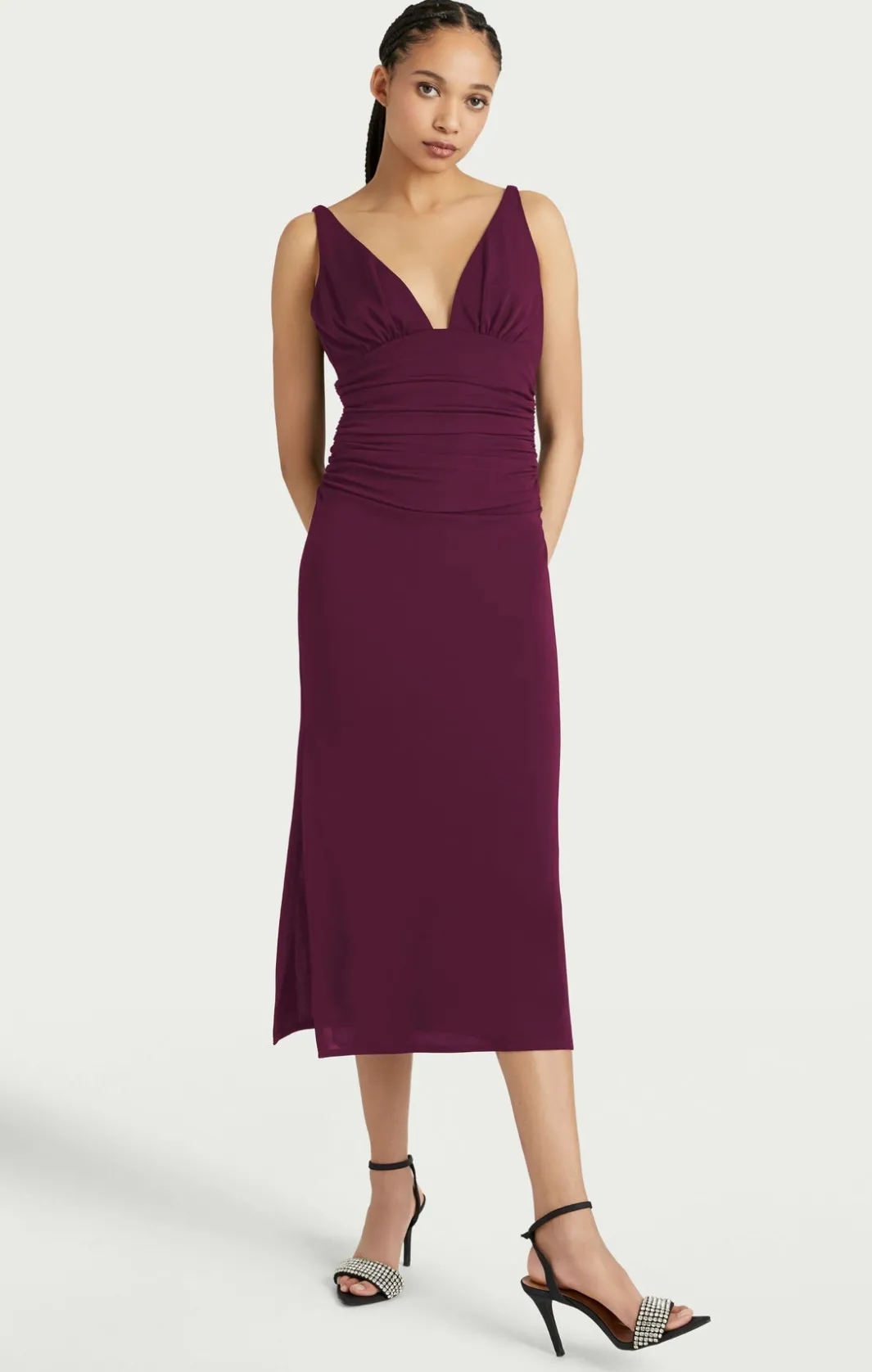 Midi | Cocktail & Evening<Cinq à Sept Lacey Dress DarkFig