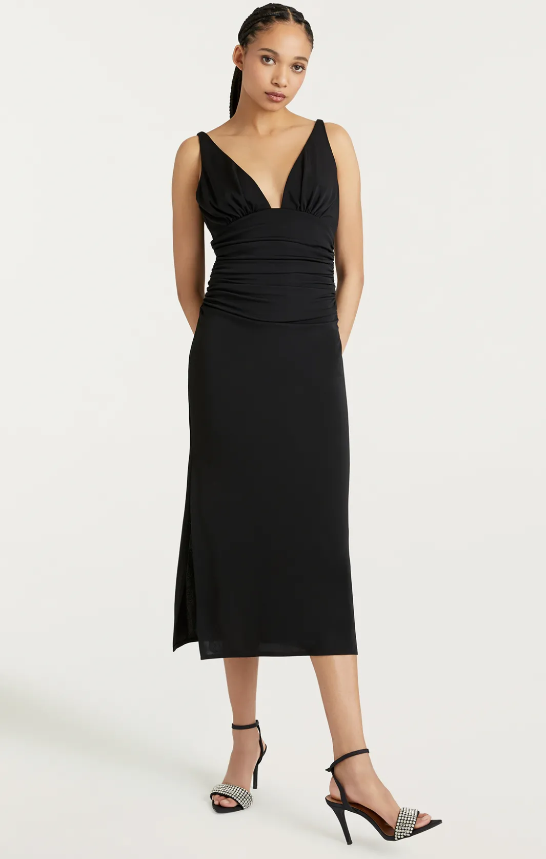 Midi | Cocktail & Evening<Cinq à Sept Lacey Dress Black