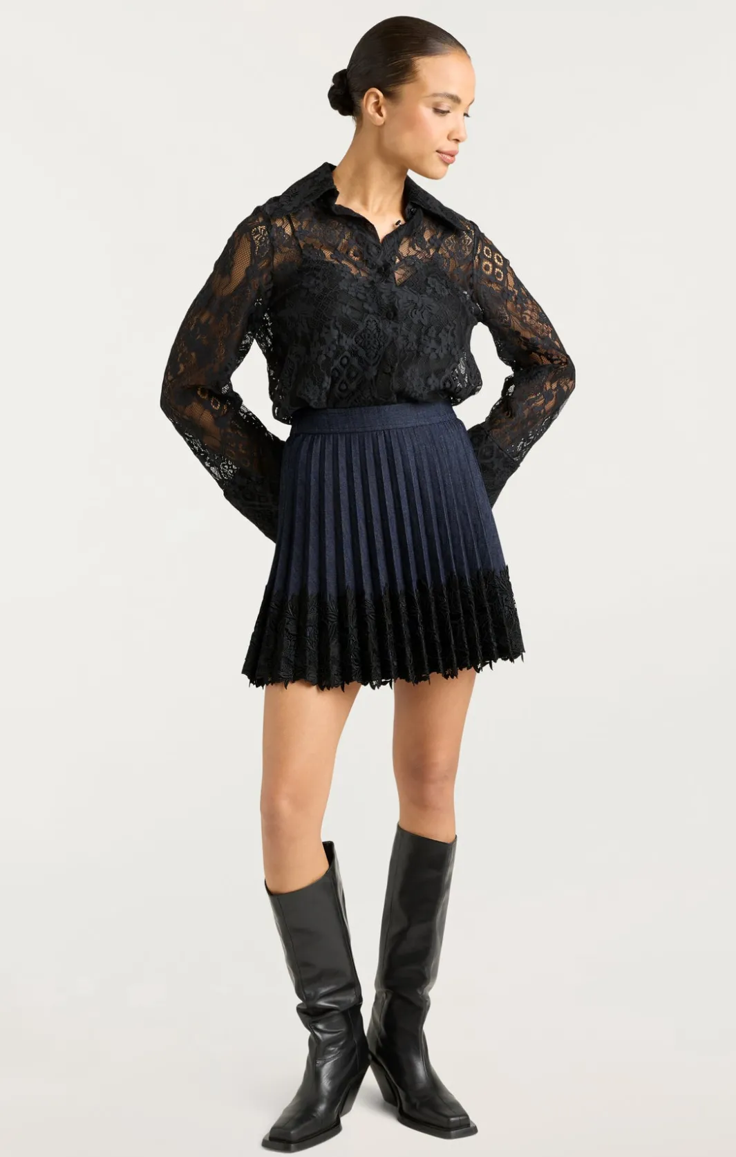 Denim | Skirts<Cinq à Sept Laney Skirt Indigo