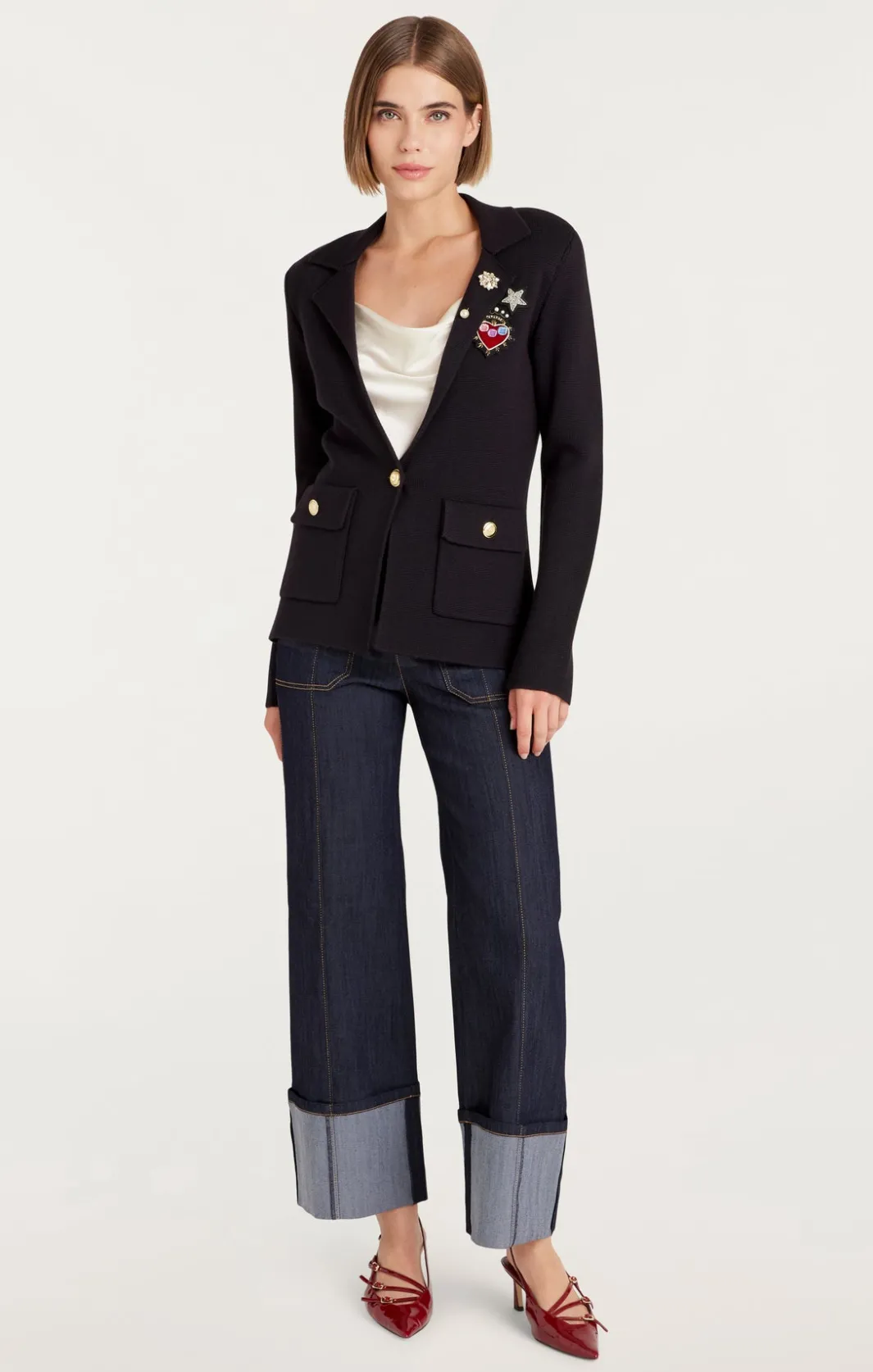 Blazers<Cinq à Sept Laynee Blazer Navy