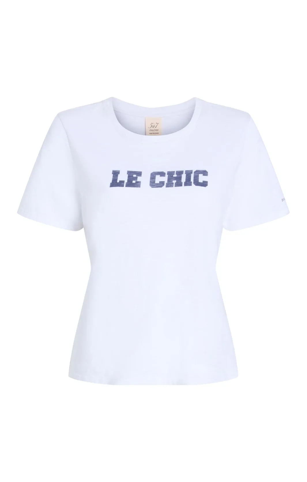 Tees & Pullovers<Cinq à Sept Le Chic Shrunken Tee White/Navy