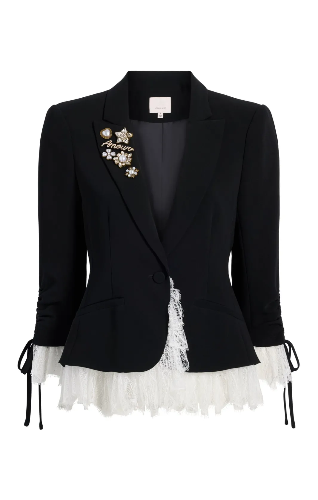 Blazers<Cinq à Sept Le Petit Roxie Blazer Black/Ivory