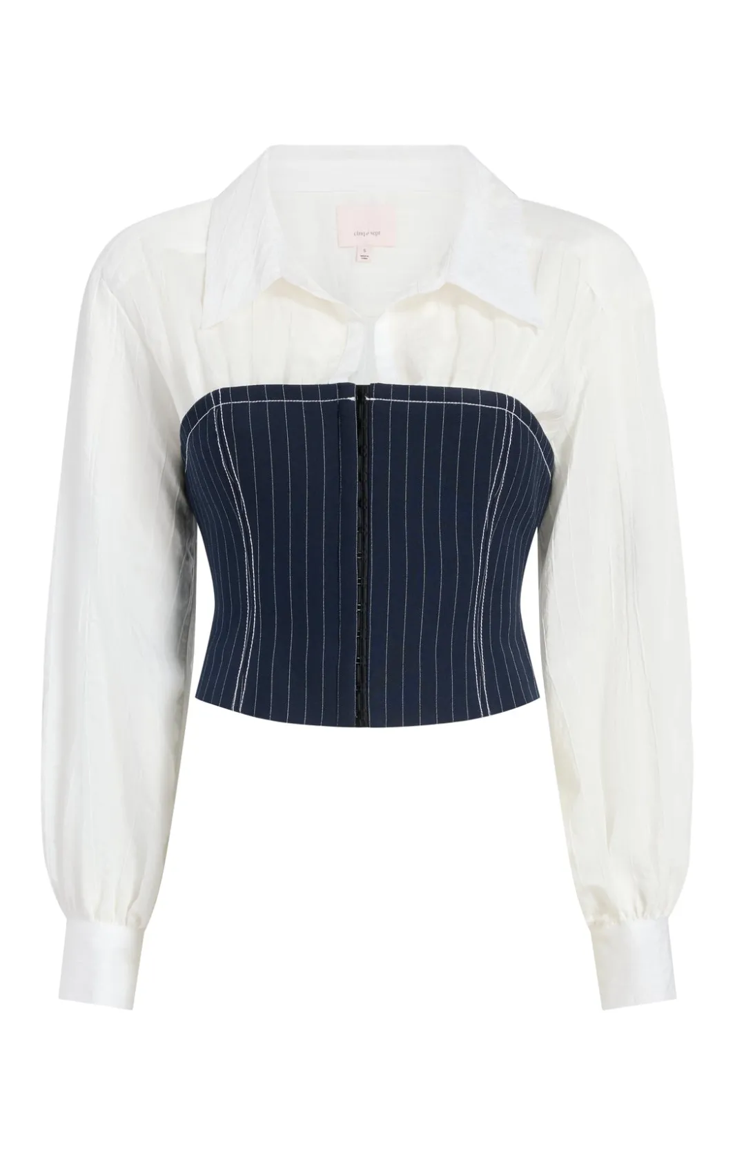 Long Sleeve Tops<Cinq à Sept Levina Top Navy/Ivory