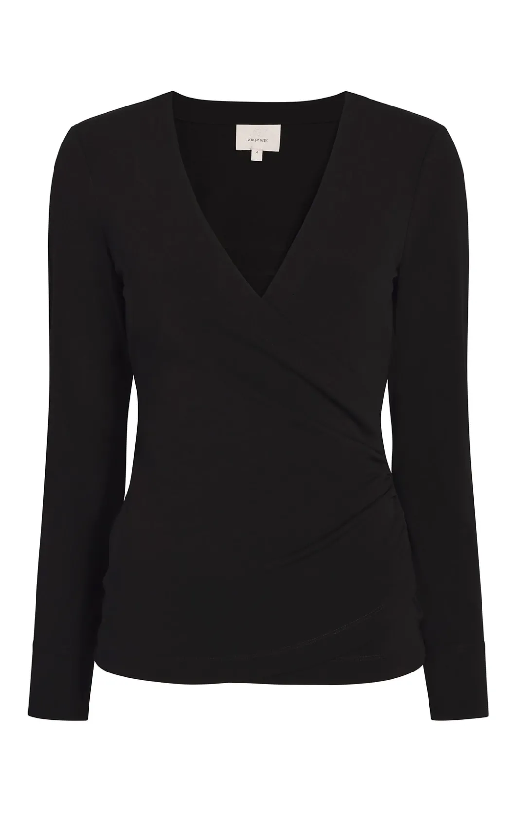 Long Sleeve Tops<Cinq à Sept Lina Top Black