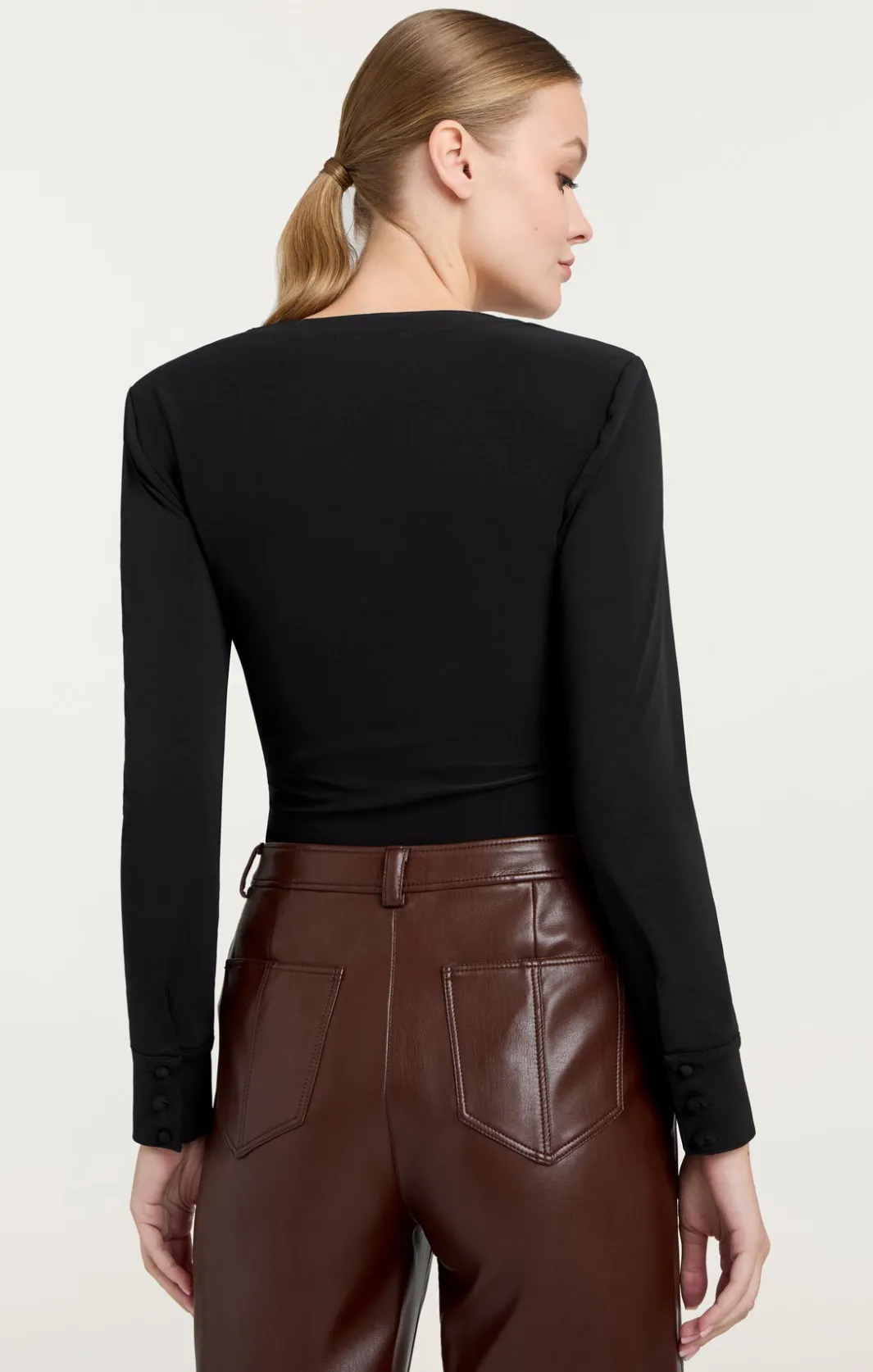Long Sleeve Tops<Cinq à Sept Lina Top Black