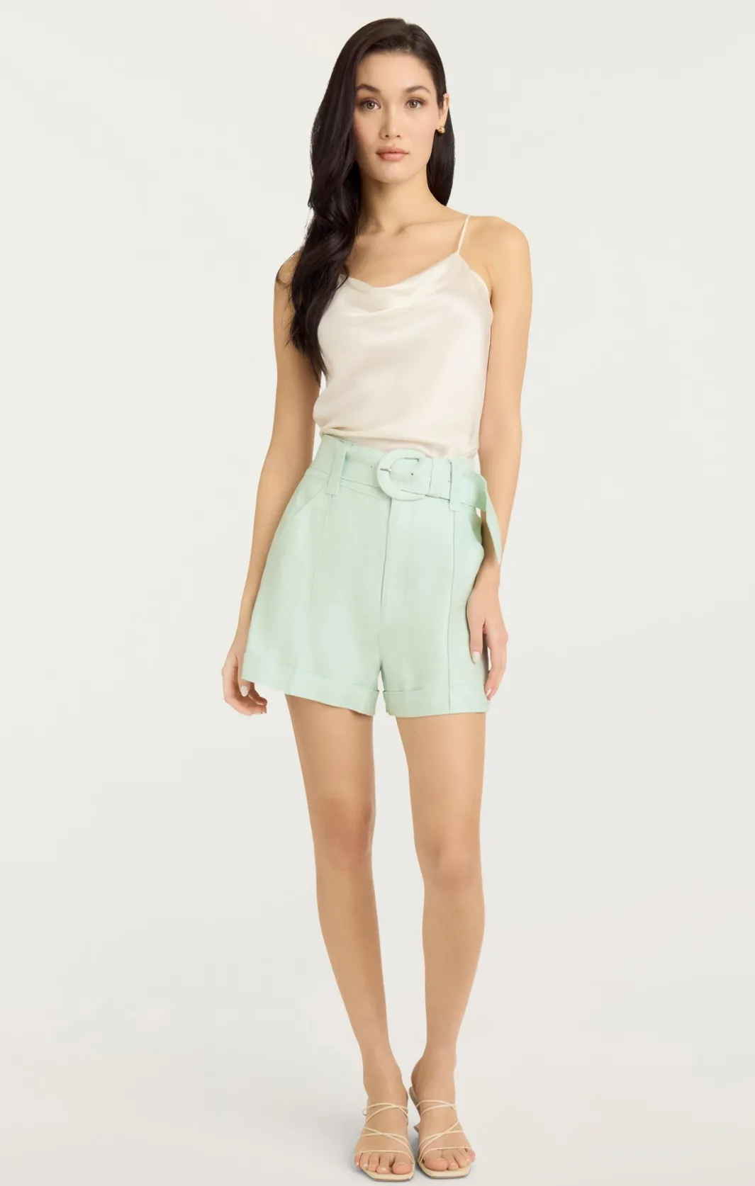 Shorts<Cinq à Sept Linen Aldi Short MintyDelight