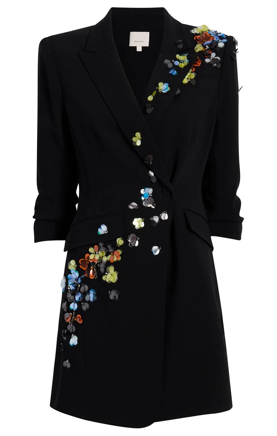 Mini<Cinq à Sept Linnea Dress SequinFlowerBlack/Multi
