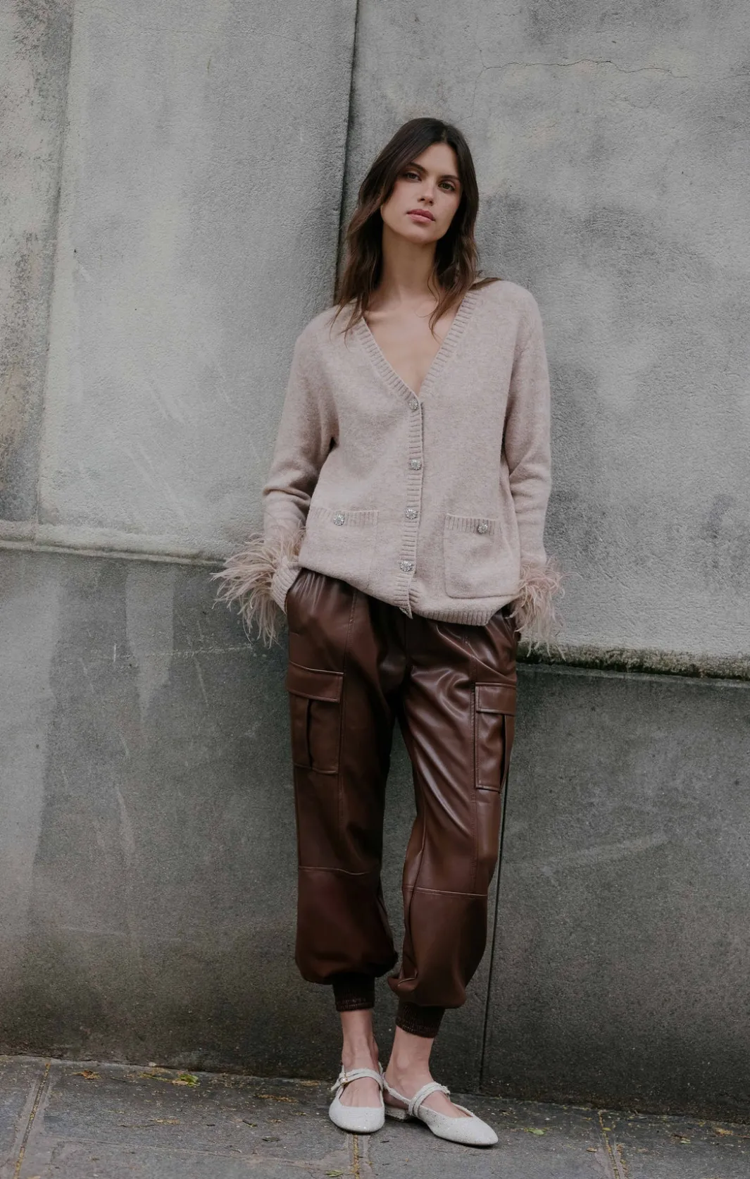 Pants<Cinq à Sept Lite Vegan Leather Jenning Pants Espresso