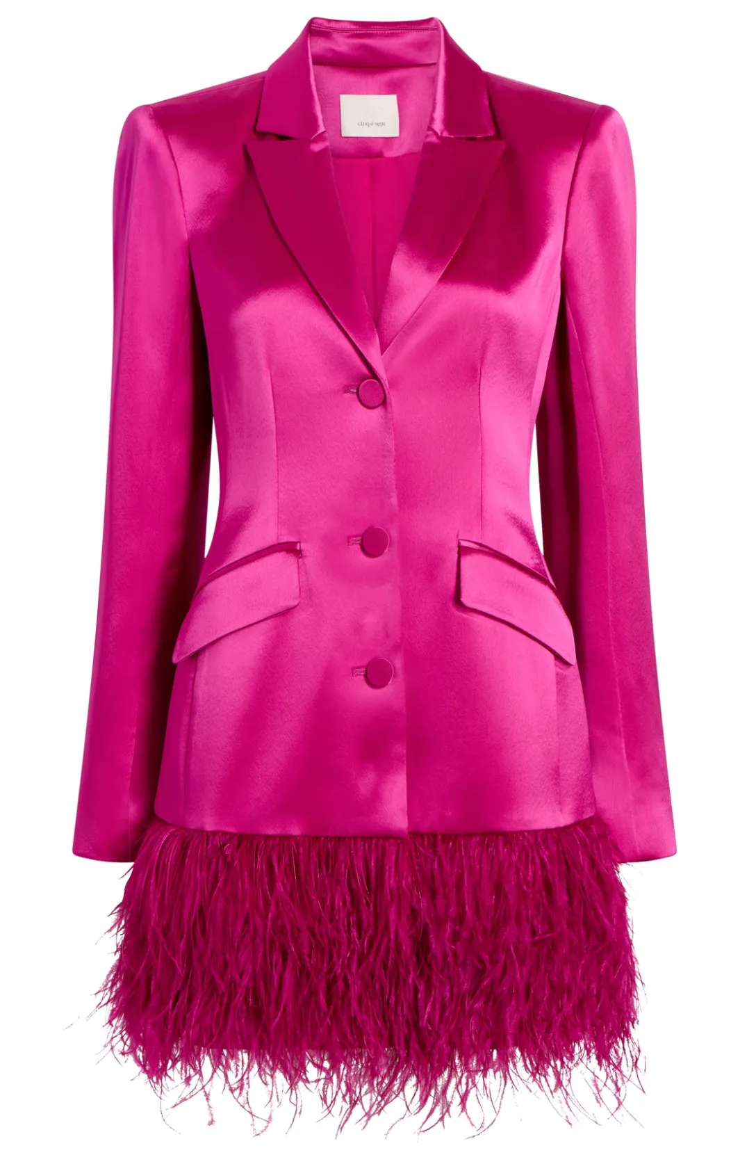 Mini | Cocktail & Evening<Cinq à Sept Long Sleeeve Feather Joel Dress PlumRadish