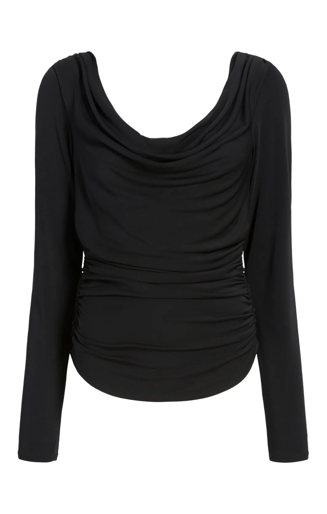 Long Sleeve Tops<Cinq à Sept Long Sleeve Cherise Top Black