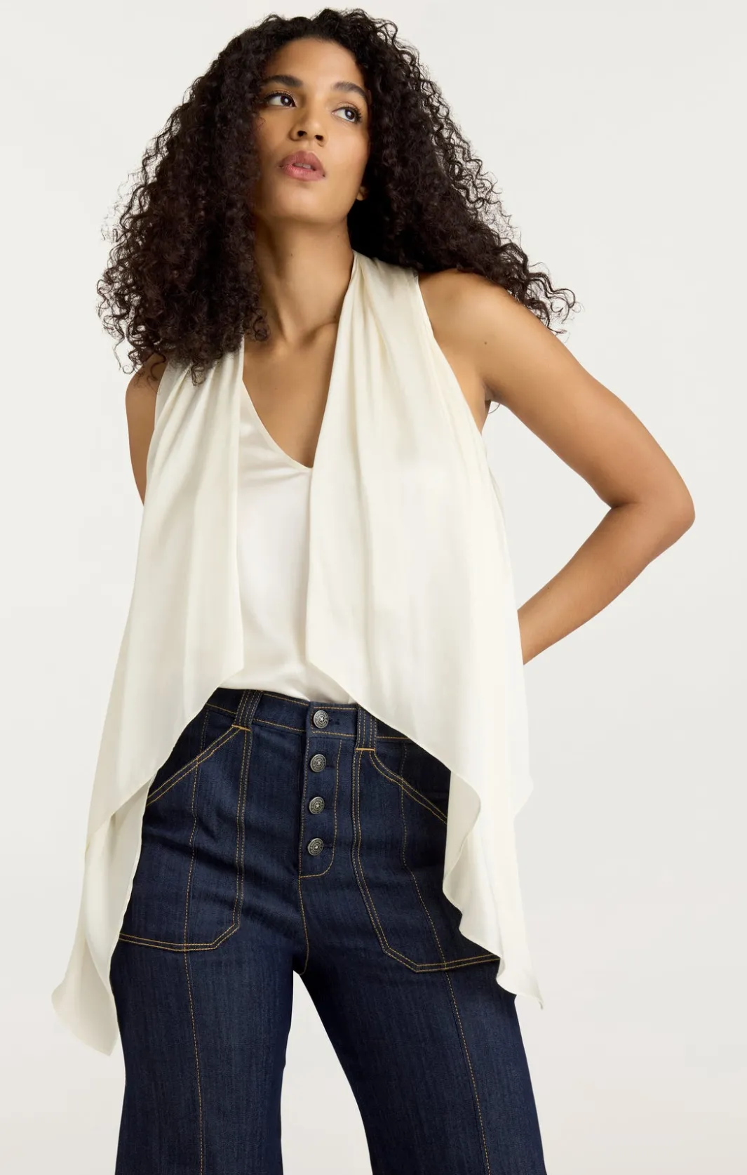 Tank Tops & Camisoles<Cinq à Sept Louella Top Ivory