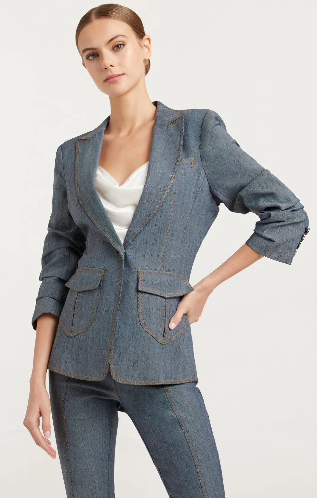 Blazers<Cinq à Sept Louisa Blazer LightIndigo