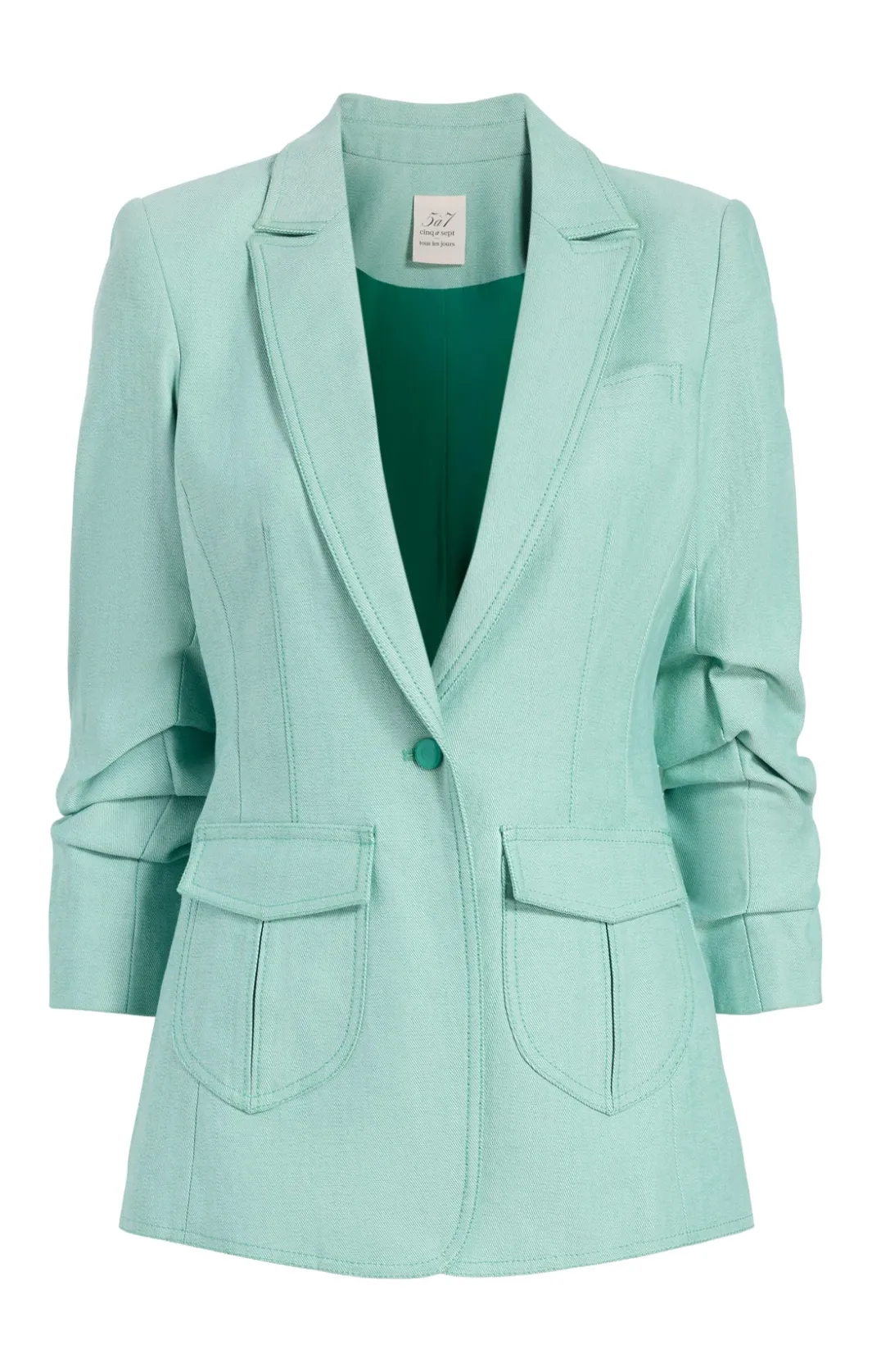 Blazers | Denim<Cinq à Sept Louisa Jacket LightMarineGreen