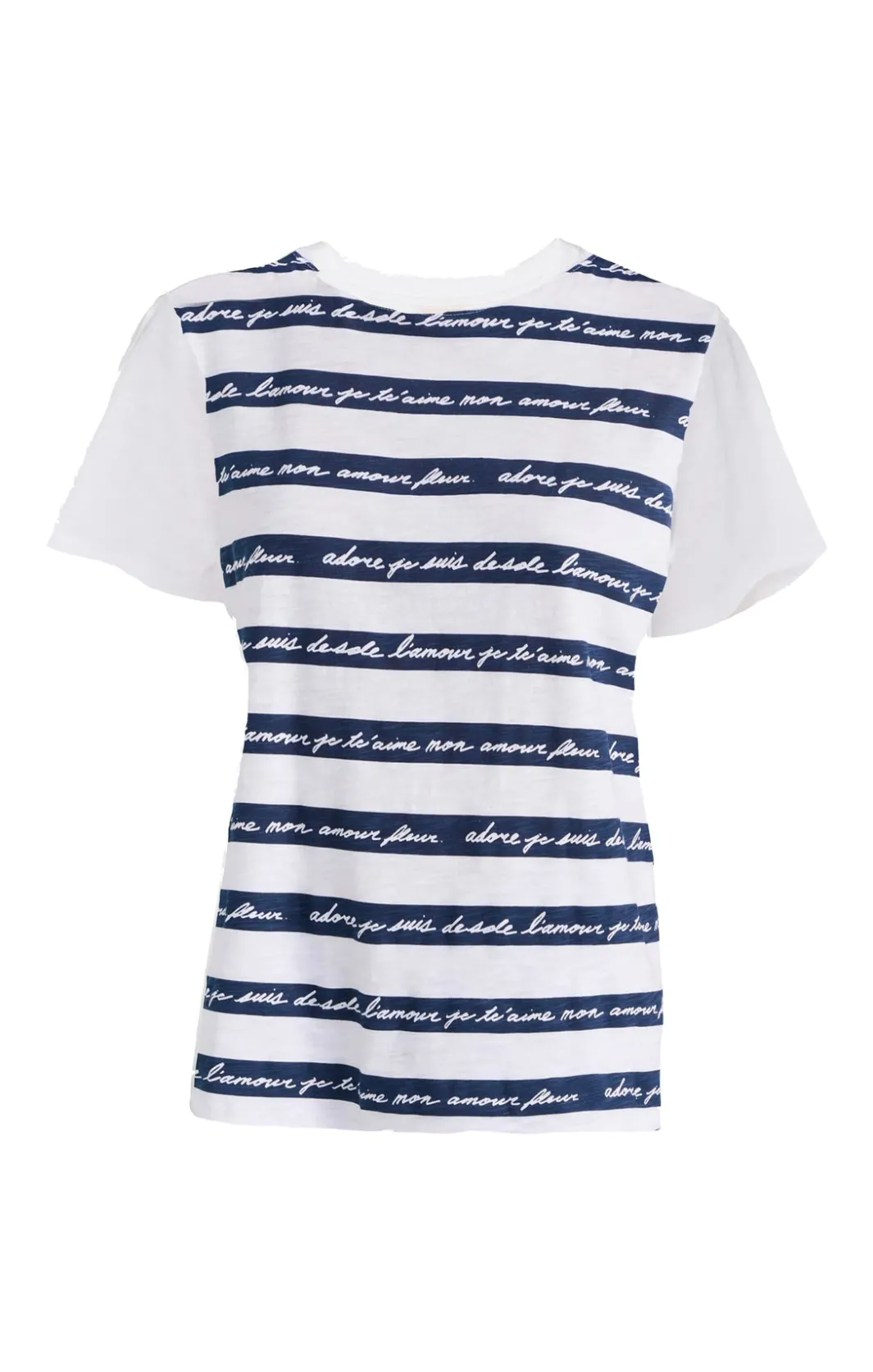 Tees & Pullovers<Cinq à Sept Love Letter Stripe Tee WhiteMulti