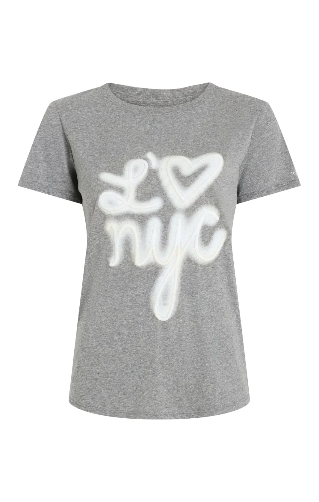 Tees & Pullovers<Cinq à Sept Love NYC Tee HeatherGrey/white
