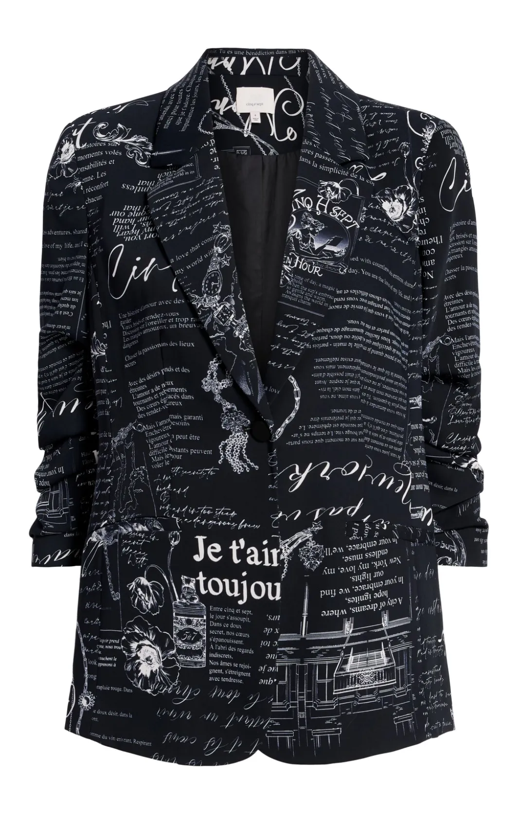 Blazers<Cinq à Sept Love Stories Kylie Blazer Black/White