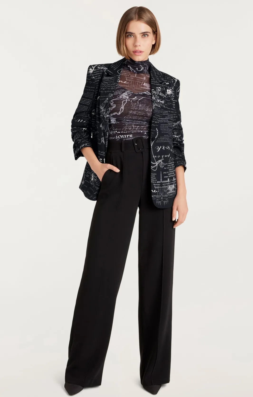 Blazers<Cinq à Sept Love Stories Kylie Blazer Black/White