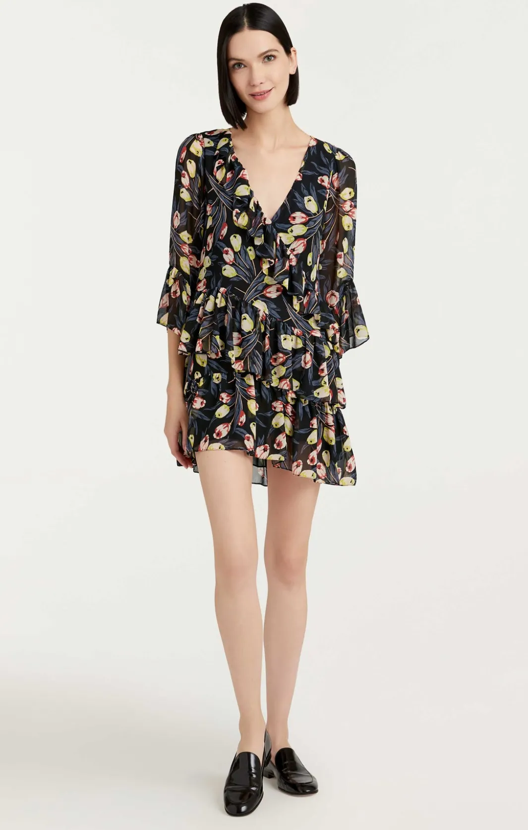 Mini<Cinq à Sept Lucie Dress BlackMulti