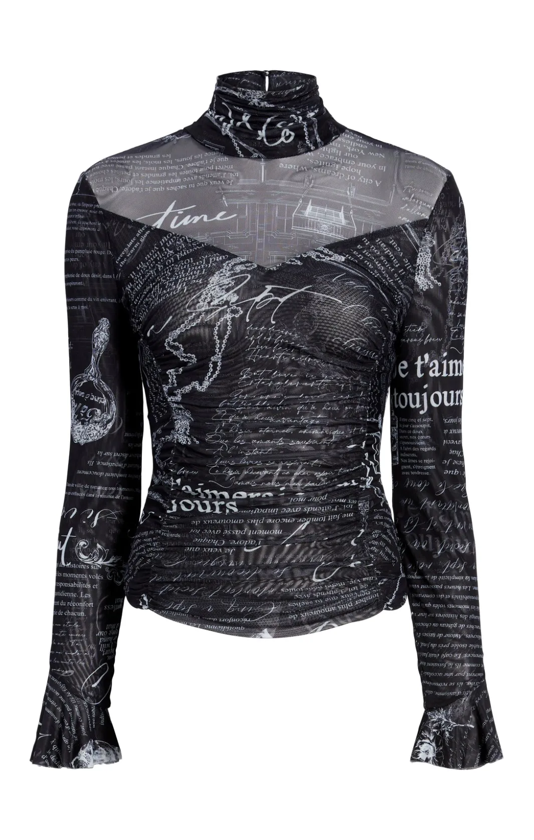 Long Sleeve Tops<Cinq à Sept Lucy Top Black/white