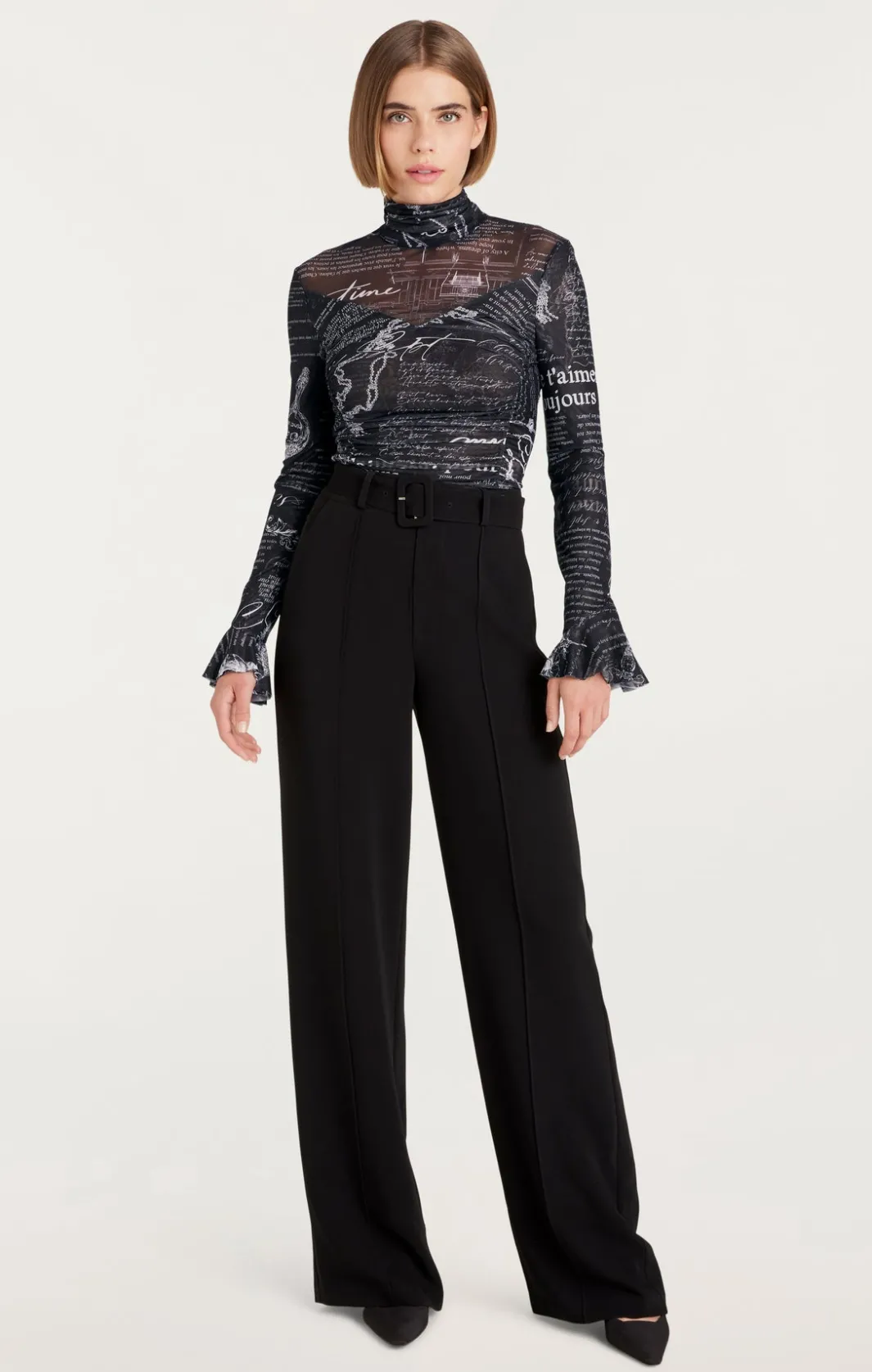 Long Sleeve Tops<Cinq à Sept Lucy Top Black/white
