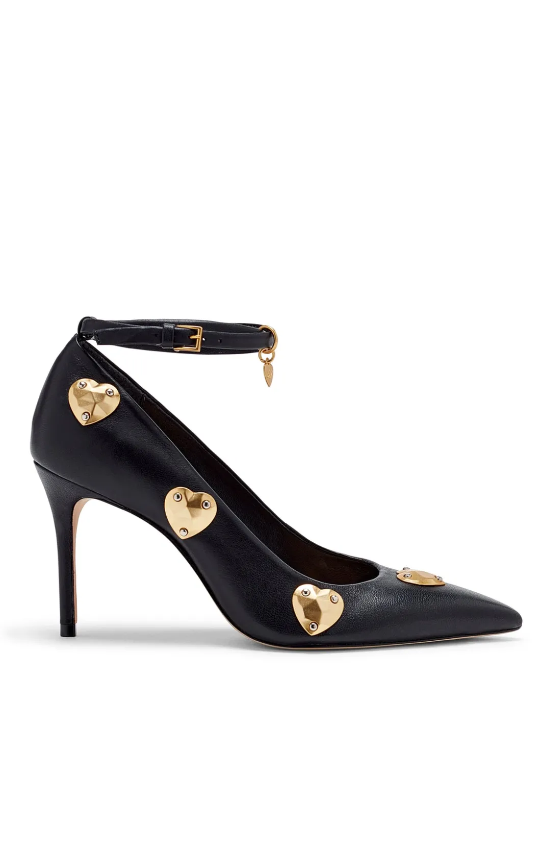 Shoes<Cinq à Sept Madison Ankle Strap Pump Black/Gold