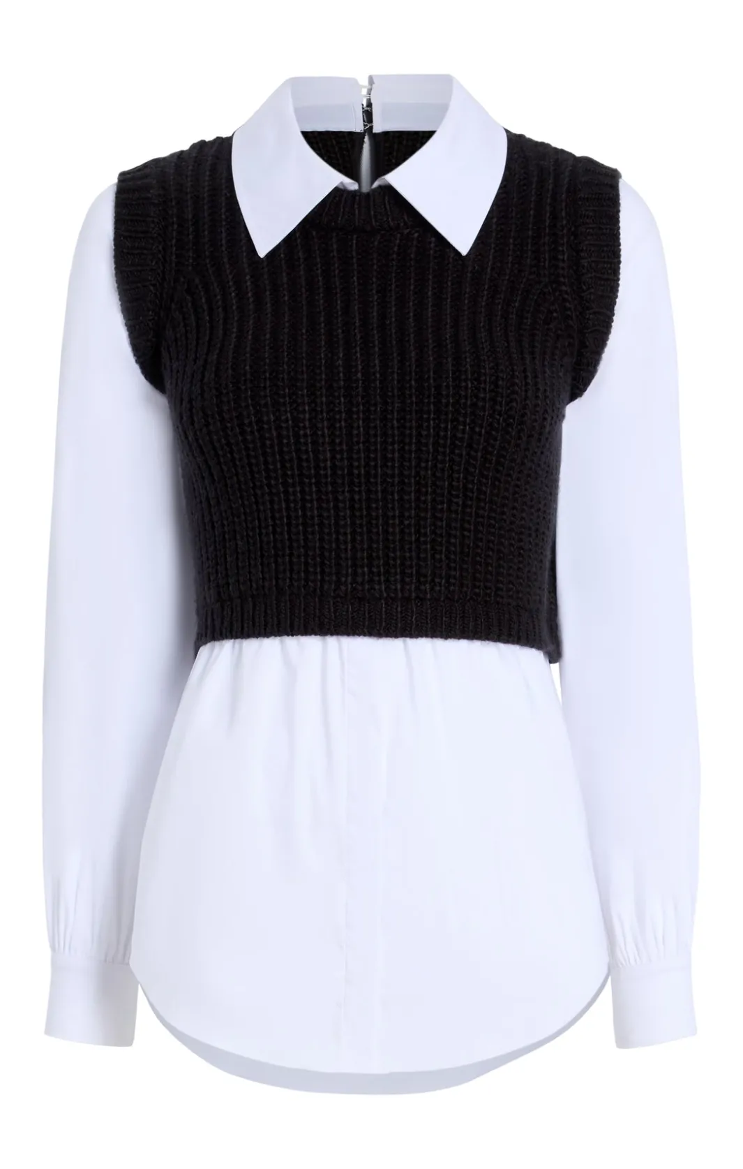Long Sleeve Tops | Sweaters & Knits<Cinq à Sept Mara Shaker Pullover Black