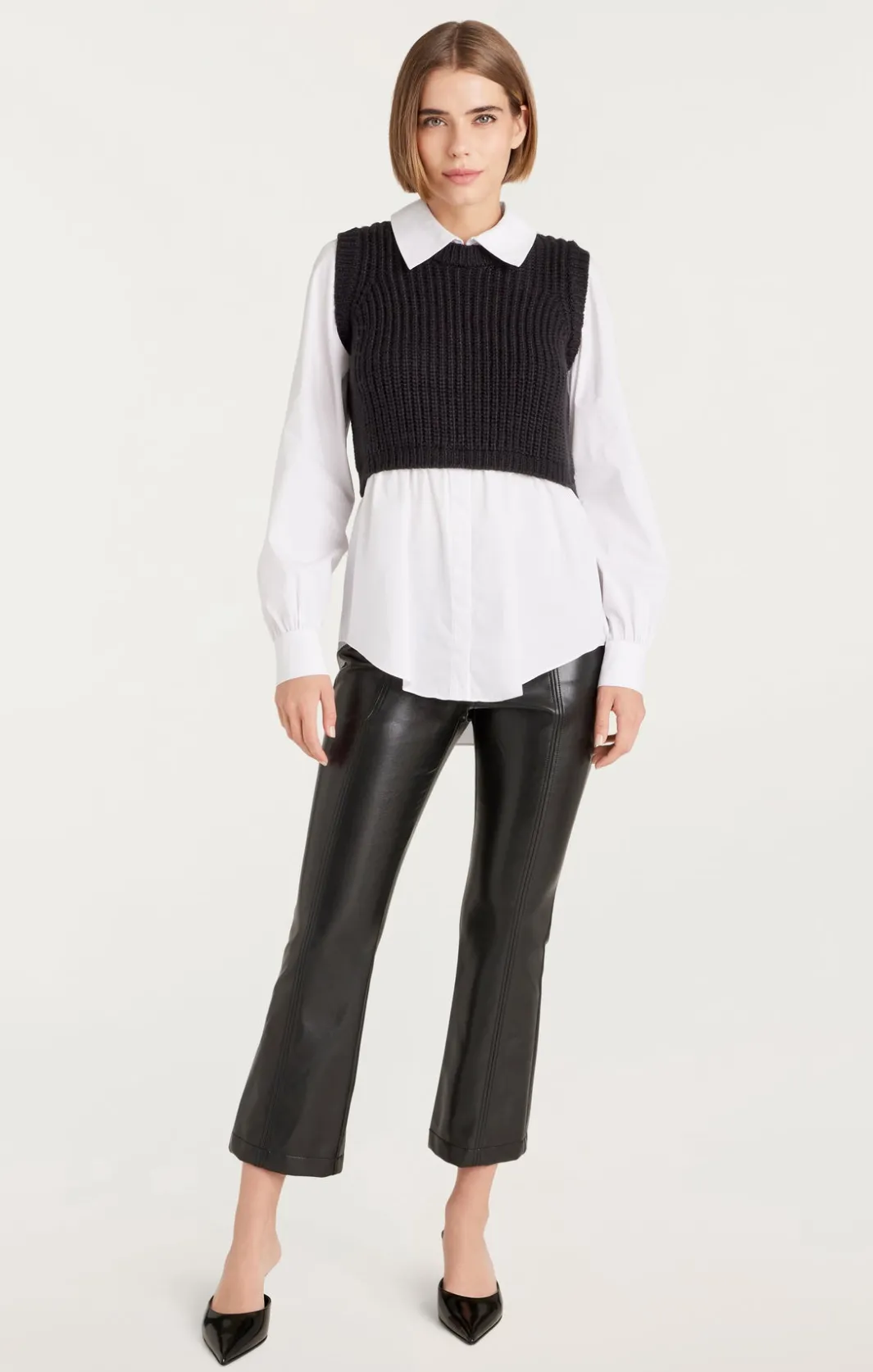 Long Sleeve Tops | Sweaters & Knits<Cinq à Sept Mara Shaker Pullover Black