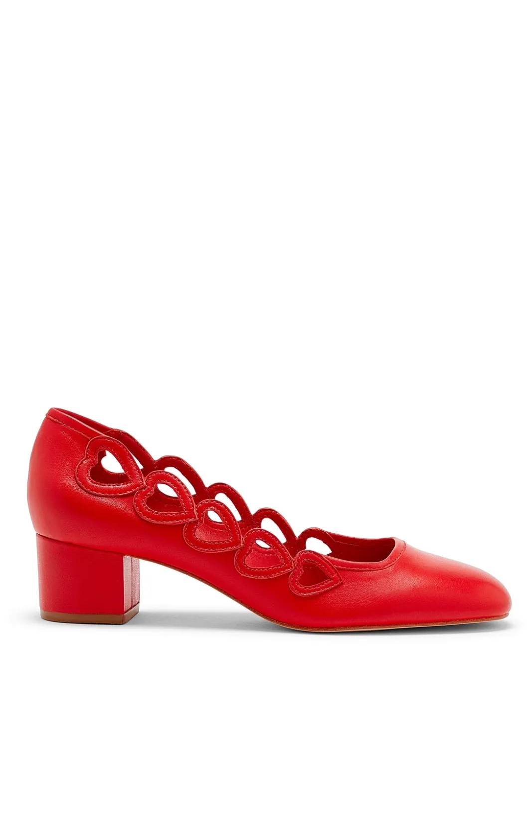 Shoes<Cinq à Sept Martine Block Heel Pump Cardinal