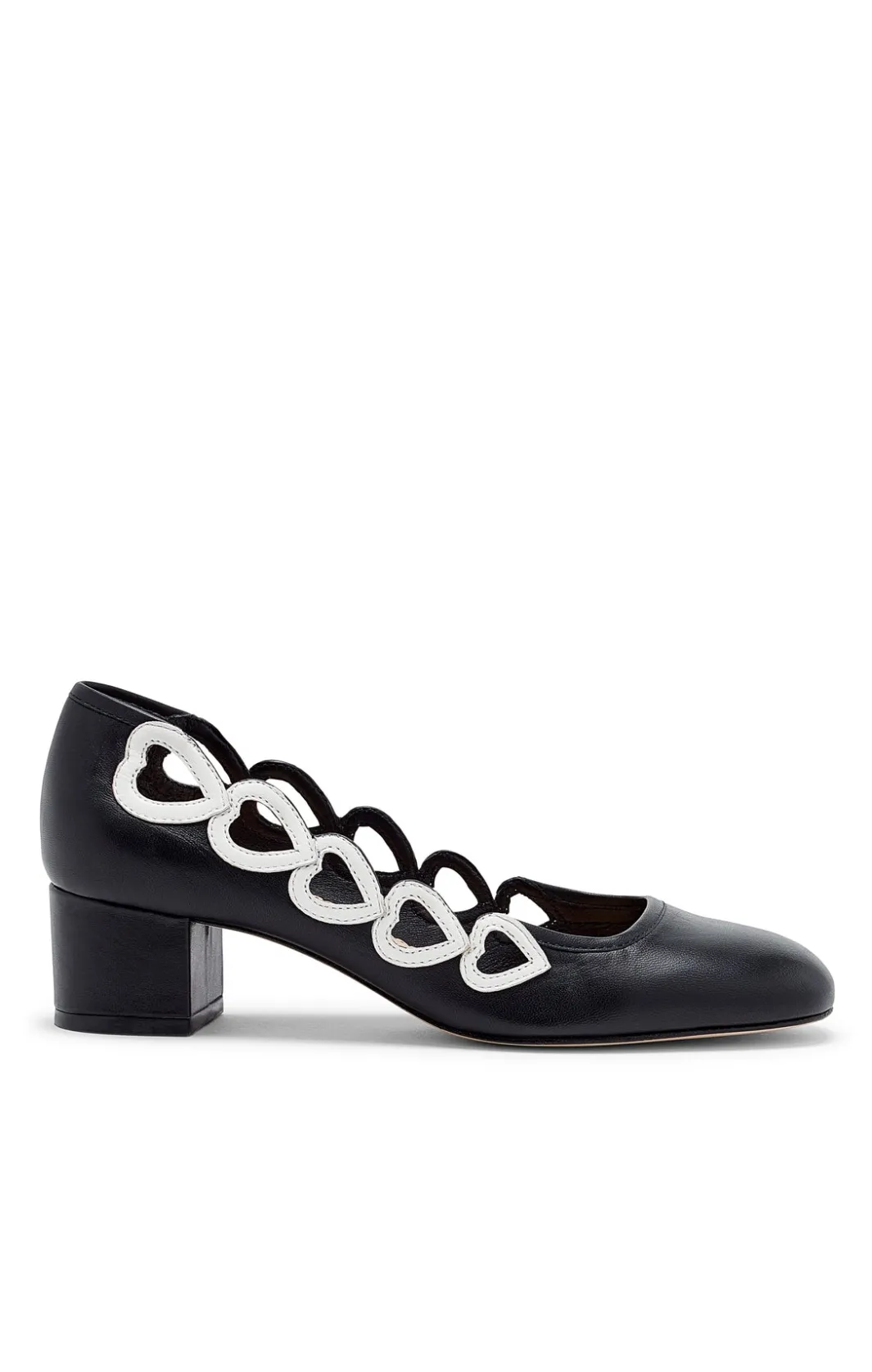 Shoes<Cinq à Sept Martine Block Heel Pump Black/Ivory