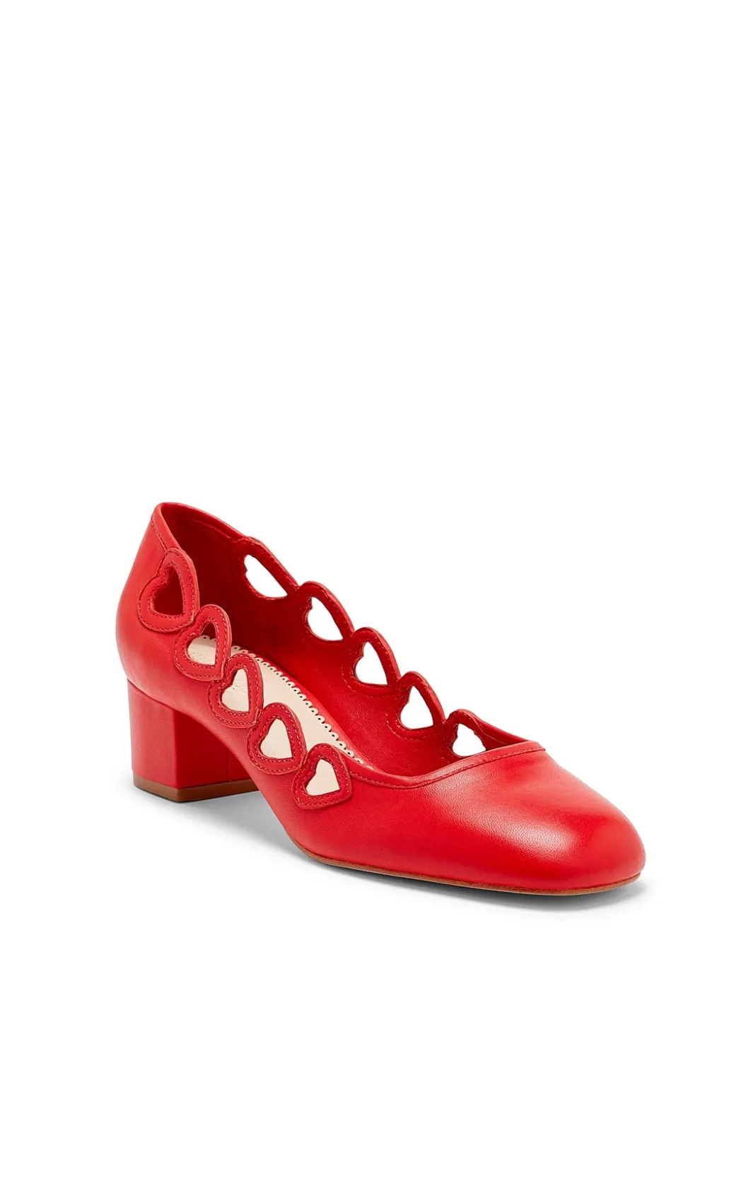 Shoes<Cinq à Sept Martine Block Heel Pump Cardinal
