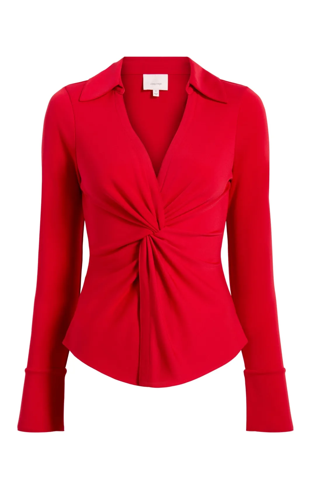 Long Sleeve Tops<Cinq à Sept Matte Jersey Mckenna Top CandyApple