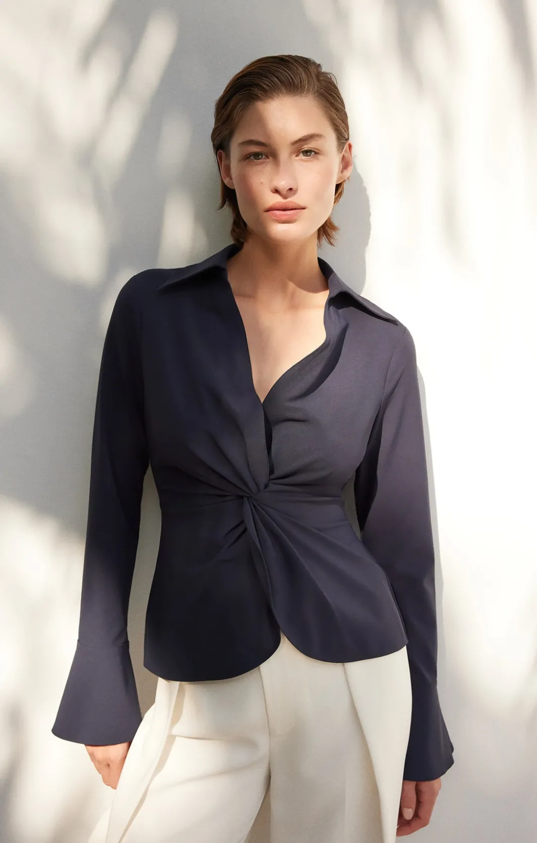 Long Sleeve Tops<Cinq à Sept Mckenna Top Navy