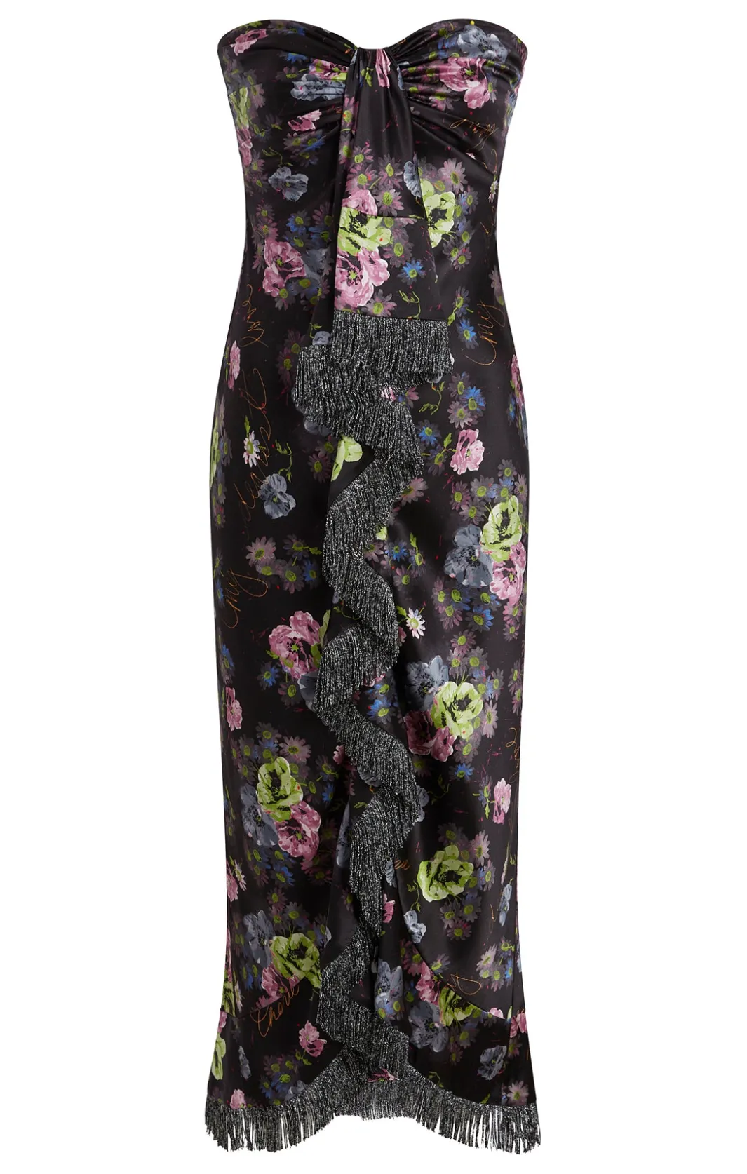 Midi | Cocktail & Evening<Cinq à Sept Midnight Bloom Elise Dress MidnightMulti