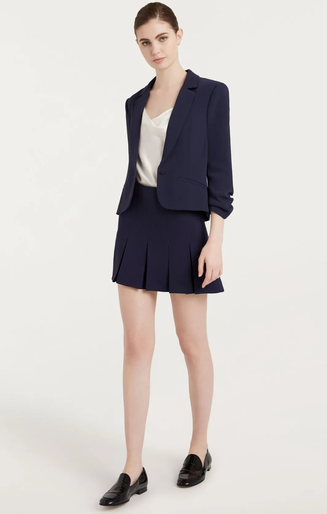 Skirts<Cinq à Sept Miranda Skirt Navy