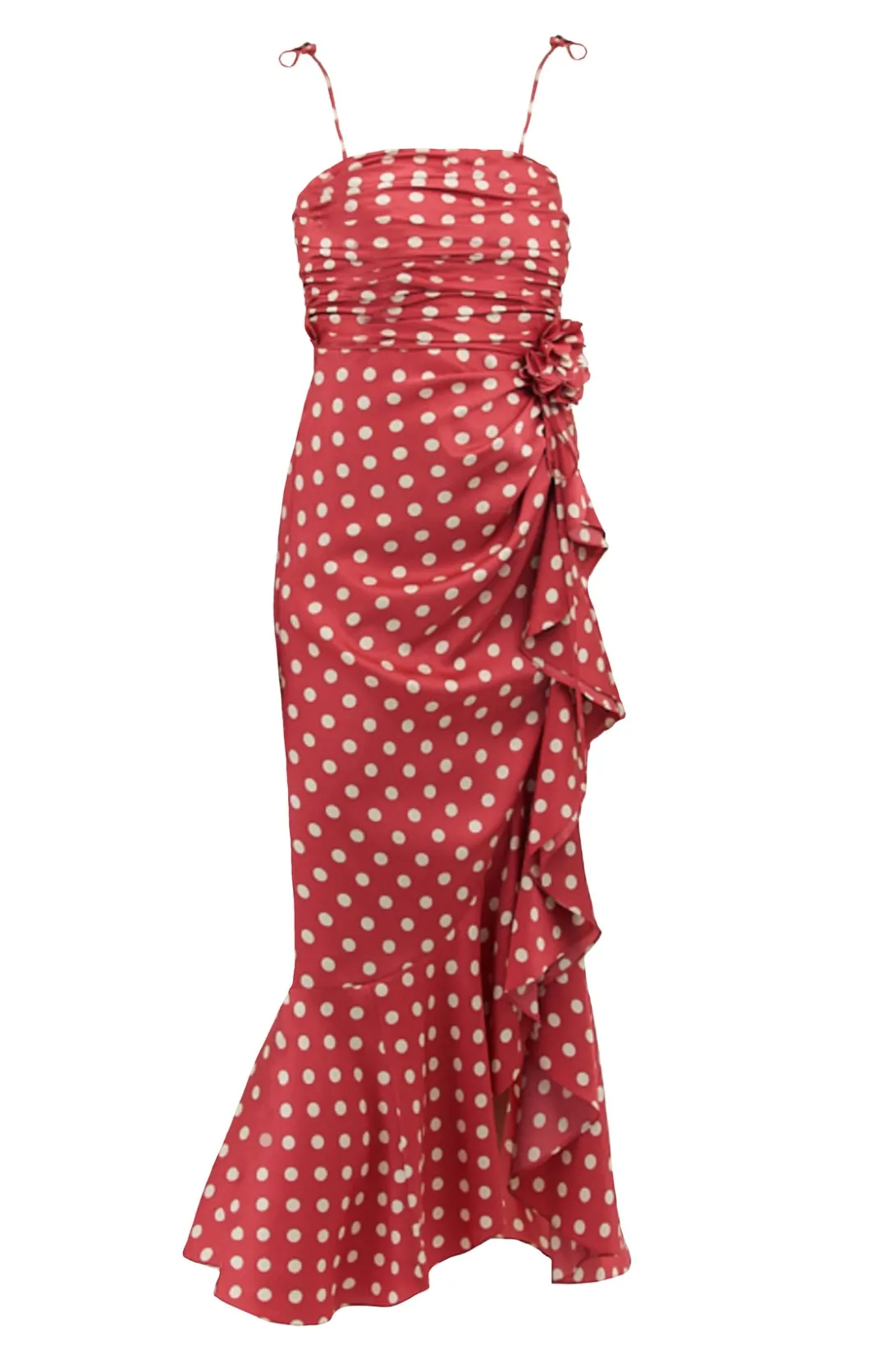 Midi | Cocktail & Evening<Cinq à Sept Mireya Dress SourCherry/Plaster