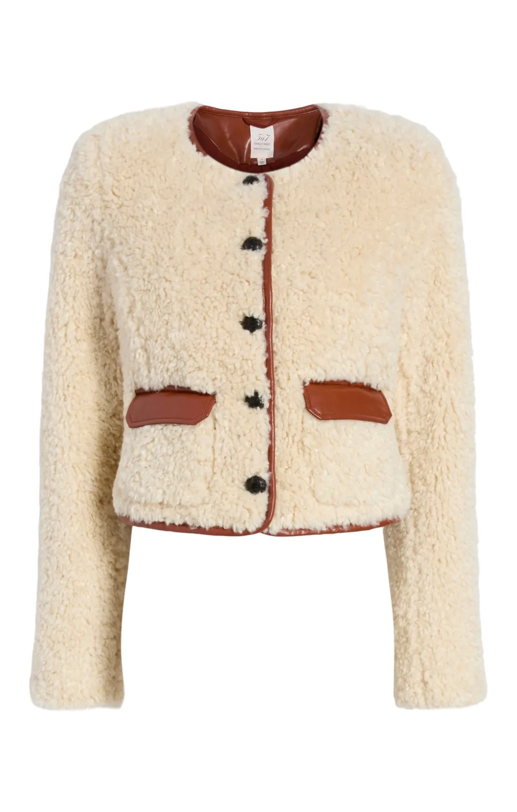 Jackets | Outerwear<Cinq à Sept Naia Jacket Ivory/mahogany