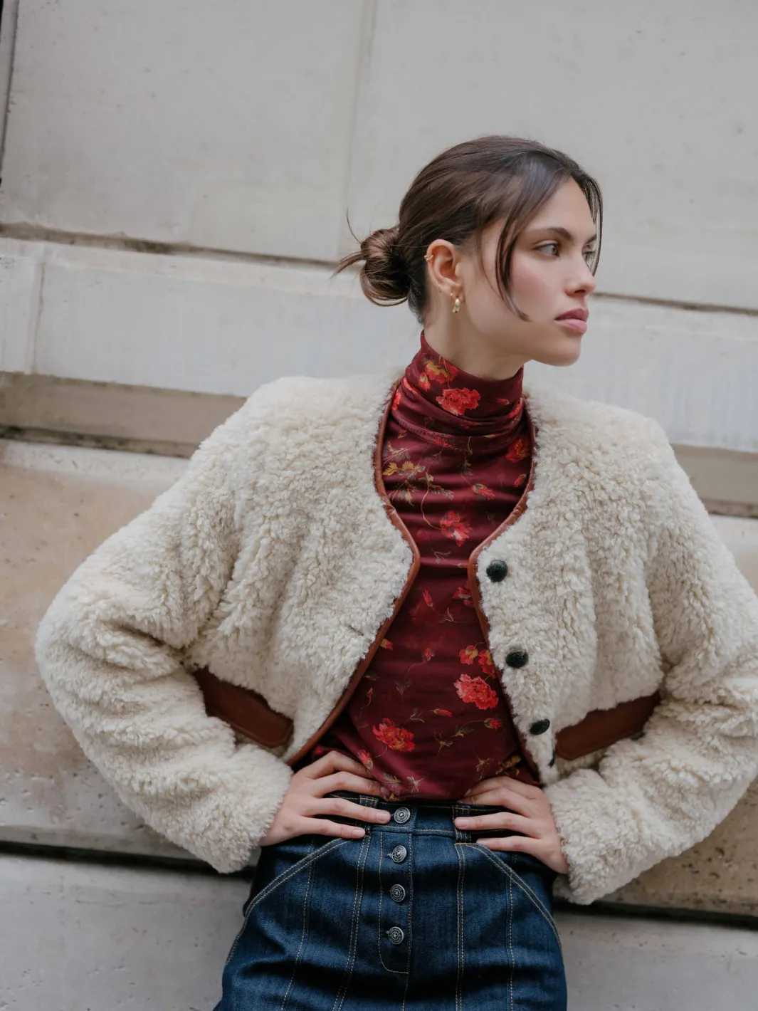 Jackets | Outerwear<Cinq à Sept Naia Jacket Ivory/mahogany