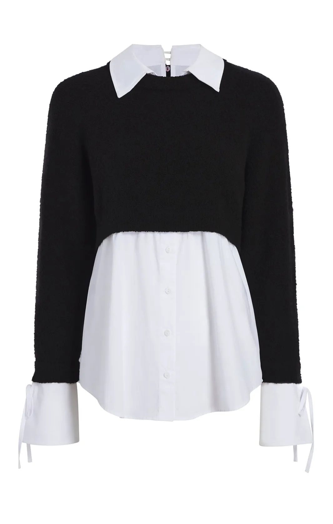 Long Sleeve Tops | Sweaters & Knits<Cinq à Sept Nelida Top Black/White