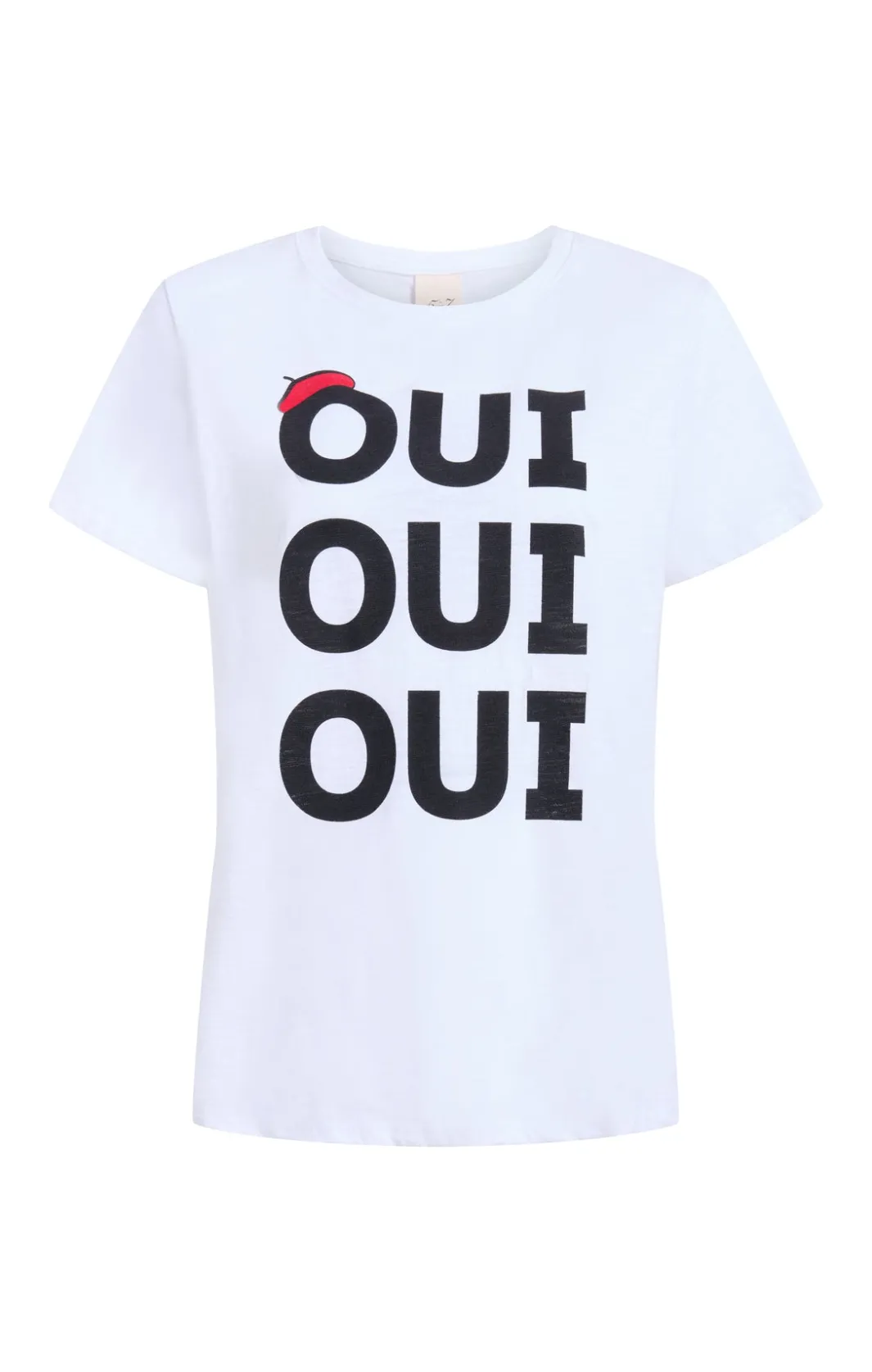 Tees & Pullovers<Cinq à Sept Oui Oui Oui Shrunken Tee White/black