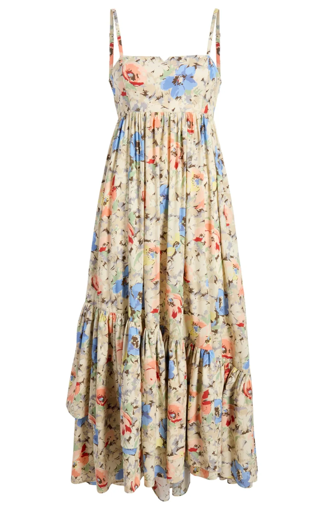 Midi<Cinq à Sept Painted Garden Hailey Dress IvoryMulti