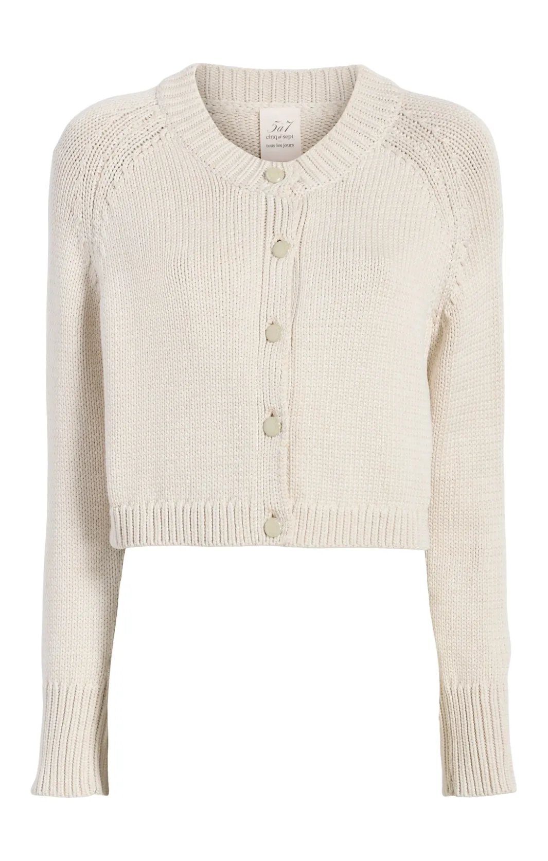 Sweaters & Knits | Sweaters & Knits<Cinq à Sept Pastel Millie Cardigan Plaster