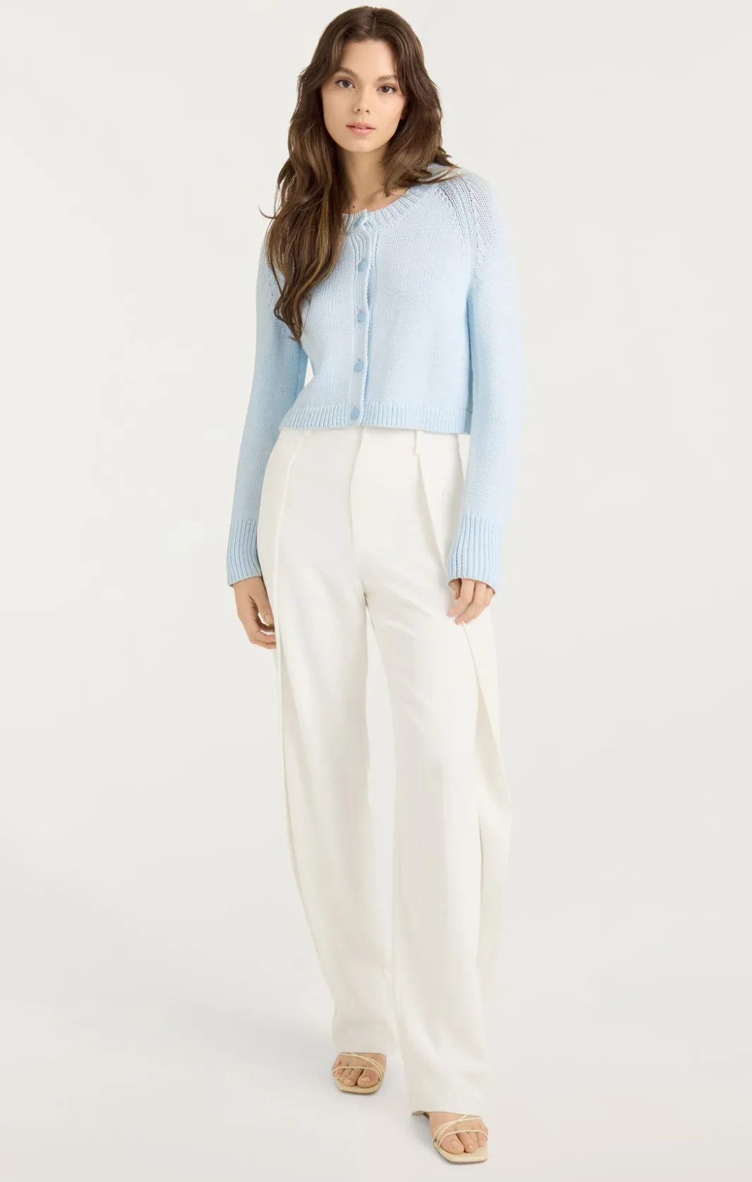 Sweaters & Knits | Sweaters & Knits<Cinq à Sept Pastel Millie Cardigan SereneSky