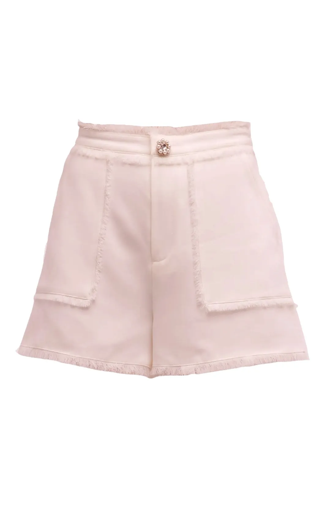 Shorts<Cinq à Sept Pearl Ditsy Flower Crepe Allen PaleRose