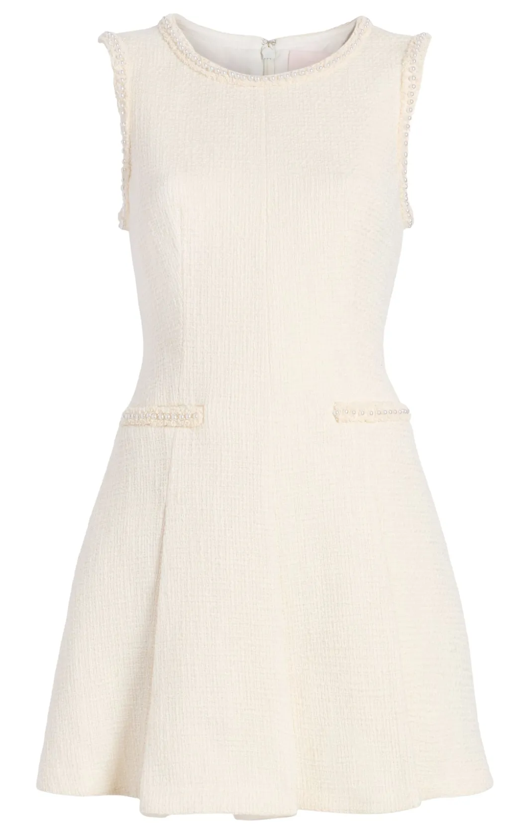 Mini<Cinq à Sept Pearl Sleeveless Nova Dress Ivory