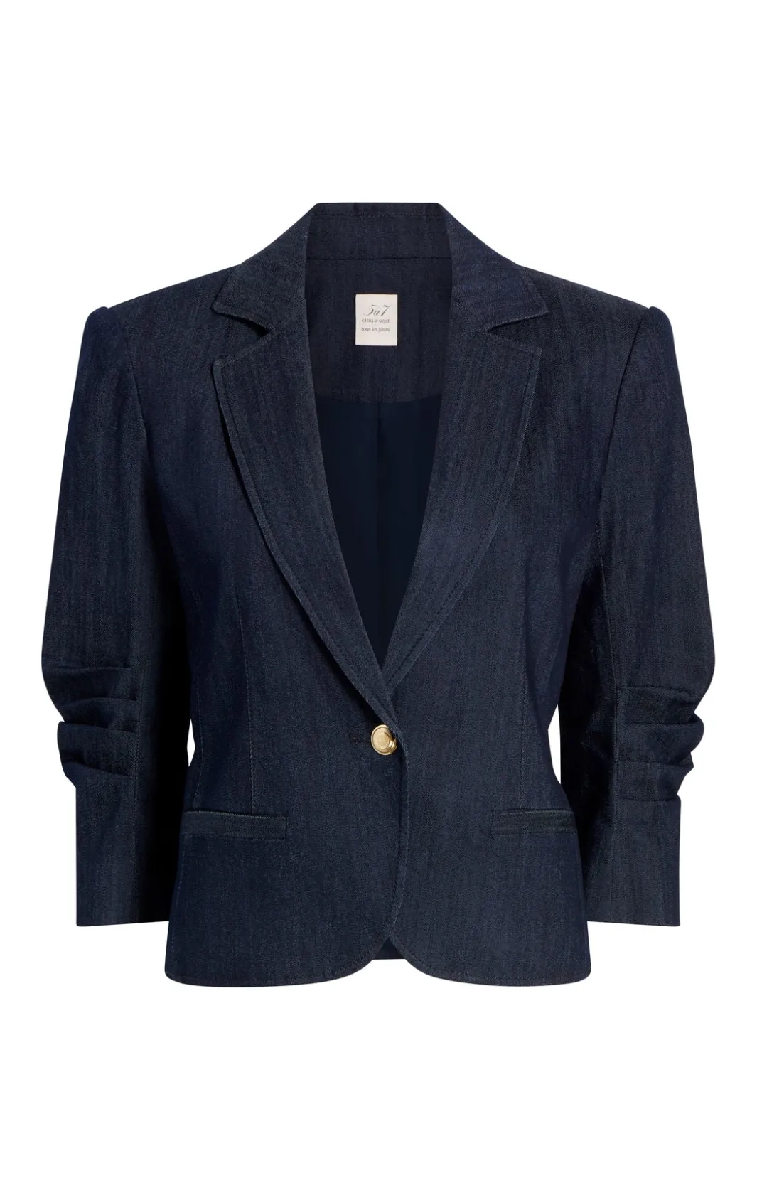 Blazers | Denim<Cinq à Sept Petit Denim Khloe Blazer Indigo