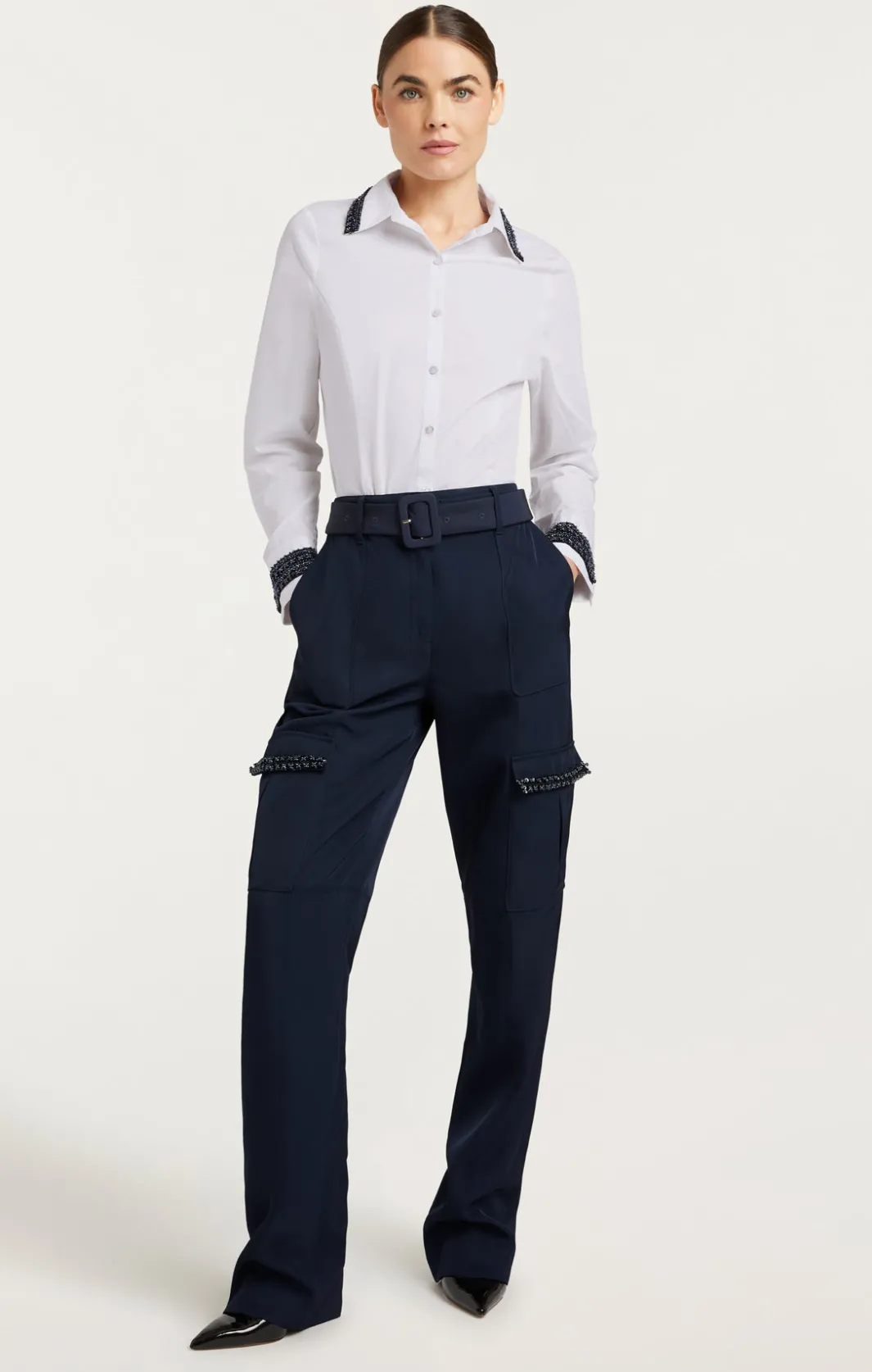 Pants<Cinq à Sept Porsha Pant Navy