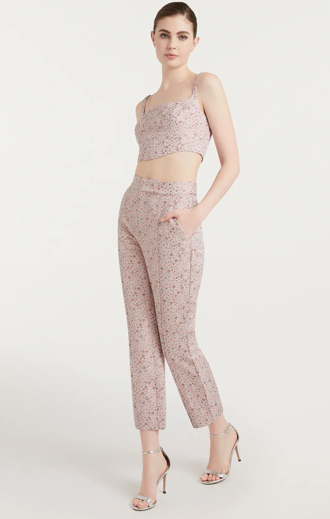 Pants<Cinq à Sept Porter Pant PaleRoseMulti